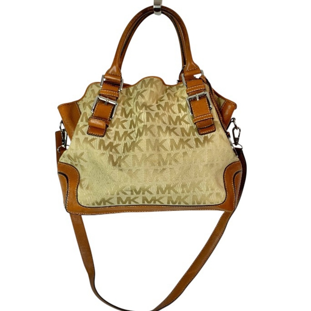 MICHAEL Michael Kors Vintage Jacquard Canvas & Leather Monogram Bag